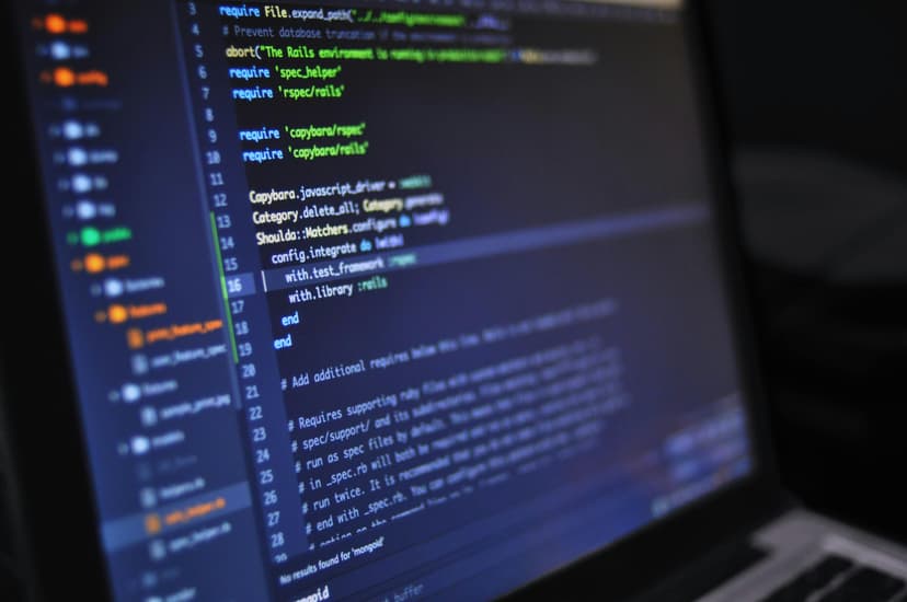 Code on a developer's screen